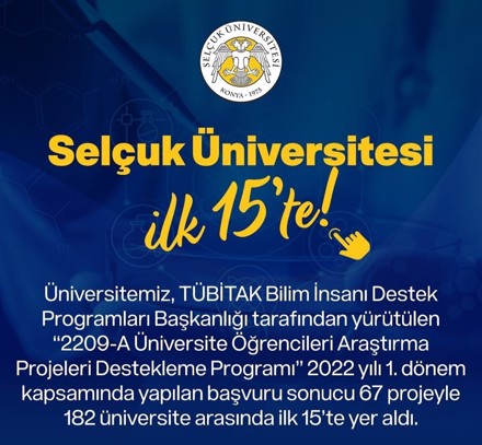 2209-A Üniversite Öğrencileri Araştırma Projeleri Destekleme Programı